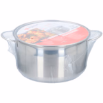 ALPINA rozsdamentes acél fazék fedővel, ezüst színű, 6l 24x13,5cm, indukciós, és minden hőforráshoz használható thumbnail 2