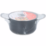 ALPINA rozsdamentes acél fazék fedővel, matt fekete, 2,5l 18x10,5cm, indukciós, és minden hőforráshoz használható thumbnail 2