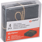 ALPINA Pohár alátét pala, 4 darabos 10x10cm 4-6mm  thumbnail 1