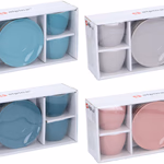 ALPINA Csésze + alátét capuccino 200ml 4 személyes 4 színben  thumbnail 1