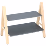 ALPINA Kínáló tálca 2 szintes 32x18x28cm 2 pala lap 12x28/18x28cm  thumbnail 3