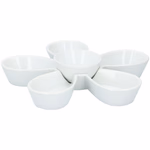 ALPINA kerámia kínáló tál 6 osztásos 2 részes D25x5cm  thumbnail 2