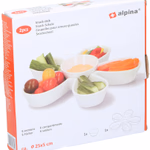 ALPINA kerámia kínáló tál 6 osztásos 2 részes D25x5cm  thumbnail 1