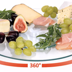 ALPINA Kínáló tál forgatható üveg D16.2/32.2cmx1.6cm 987g GL CB  thumbnail 2