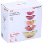 ALPINA Üvegtál szett 10db tetővel 130/220/330/450/900ml  thumbnail 1