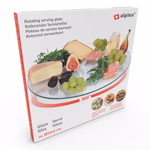 ALPINA Kínáló tál forgatható üveg D16.2/32.2cmx1.6cm 987g GL CB  thumbnail 1