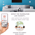 ALPINA Intelligens klíma- és páratartalom mérő - Higrométer - Zigbee - Smart Home App thumbnail 2