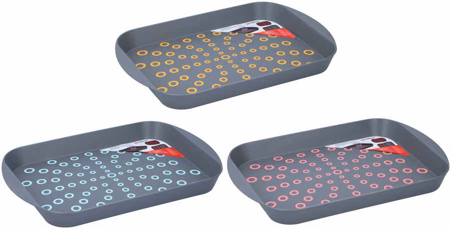 ALPINA Tálca 29,5x44x4,5cm csúszásmentes belső alj, műanyag, 3 színben - Image 1 of 4