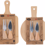 ALPINA Sajttál szett 3db 28,5x18x2,8cm 2 féle 
