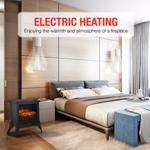 Kandalló (elektromos) lábakon álló VERONA 1800W 6LED 38x23x46cm - CLASSIC FIRE thumbnail 5