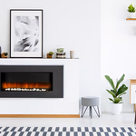 ALPINA Elektromos fali kandalló Seattle 105,5cm 2000W távirányítós hőfokszabályzó időkapcsoló 30LED 94x12x48cm C  thumbnail 4