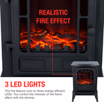 Kandalló (elektromos) TORINO 2000W LED fekete - CLASSIC FIRE thumbnail 3