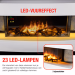 Kandalló (elektromos) fali Montreal 230V 2000 - CLASSIC FIRE thumbnail 4