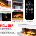 Kandalló (elektromos) fali Montreal 230V 2000 - CLASSIC FIRE thumbnail 3