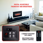 Kandalló (elektromos) fali MEMPHIS 80cm LED - CLASSIC FIRE thumbnail 3