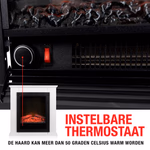 Kandalló (elektromos) + keret Lugano LED 1800W MDF termosztát 2LED 70x22x71cm CB E-COM - CLASSIC FIRE thumbnail 2