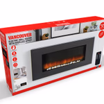 Kandalló (elektromos) fali, távirányítóval Vancouver 105,5cm 2000W 30LED 94x12x48cm E-COM - CLASSIC FIRE thumbnail 1