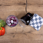 ALPINA Aprítógép fekete 200W, 360ml műanyag tállal thumbnail 2