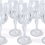 Borospohár 6 darab 200ml 17x7x6,5cm, átlátszó műanyag thumbnail 2