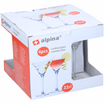 ALPINA üvegpohár koktélos 220ml 4 darab D10,5xh18cm thumbnail 2