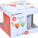 ALPINA üvegpohár Margarita 250ml 4 darab  thumbnail 2