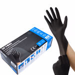 SETINO fekete Nitril púdermentes vizsgálókesztyű, 5.0 g, 100/doboz, L méret thumbnail 3