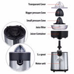 ALPINA Citrusfacsaró 230V SS 85W 17x17x26cm 1,625kg CB thumbnail 3