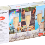 ALPINA Pezsgőspohár 6 darab 22,5x5,5x6,5cm átlátszó műanyag thumbnail 1