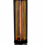 ALPINA Infravörös hősugárzó 800W biztonsági kikapcsoló fekete D20x61cm 3,4kg IP44 CB  thumbnail 5