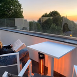 ALPINA Infravörös hősugárzó 800W biztonsági kikapcsoló fekete D20x61cm 3,4kg IP44 CB  thumbnail 4