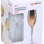 ALPINA Pohár pezsgős füst hatású 180ml 4db 