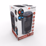 ALPINA elektromos fűtőtest - Hordozható - Hideg/meleg levegő - Időzítő - Digitális termosztát - Fekete thumbnail 1