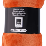 ARTICASA Takaró flanel 200x150cm terracotta - 