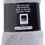 ARTICASA Takaró flanel 200x150cm szürke - 