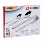 ALPINA rozsdamentes acél Evőeszköz készlet 16db-os thumbnail 2