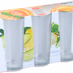 ALPINA Üvegpohár 300ml 3 darab 6,5 x13,5cm 