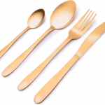 ALPINA rozsdamentes acél Evőeszköz készlet 16db-os, arany színű thumbnail 1