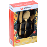 ALPINA rozsdamentes acél Evőeszköz készlet 16db-os, arany színű thumbnail 5