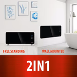 ALPINA Fűtőtest üvegpanel 2000W WIFI 92x24x43cm 7400gr  thumbnail 3