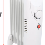 ALPINA Olajradiátor 650W 5 tagú 95mm hőfokszabályzó 13,5x23x39cm thumbnail 4