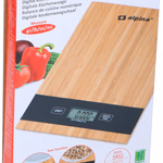 ALPINA Konyhai mérleg 5kg 21,5x15x1,6cm 220gr bambusz  thumbnail 2