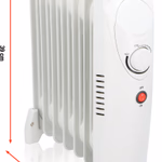 ALPINA Olajradiátor 850W 7 tagú 95mm hőfokszabályzó 13,5x30x39cm thumbnail 3