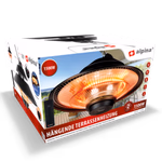 ALPINA halogén hősugárzó lámpa 1500W Távirányítós 42,5x25cm IP44 thumbnail 3