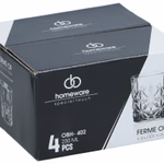 Üvegpohár230ml 4 darab
