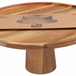 ALPINA Tortatálaló FSC Ø30xh13cm, akácfa