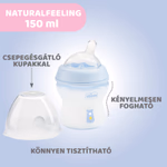 NaturalFeeling 150 ml-es cumisüveg újszülöttkorra thumbnail 2