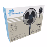 LIFETIME AIR Ventilátor álló, 3 sebesség, oszcilláló, 230V 40cm 45W 66x66x125cm 2,6kg