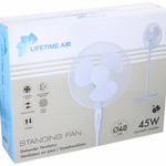 LIFETIME AIR Ventilátor álló, 3 sebesség, oszcilláló 230V 40cm 45W 66x66x125cm 2,6kg thumbnail 2