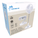 LIFETIME AIR Ventilátor teleszkópos 3 sebességes 2400mAh; 19x19x10cm 800g