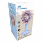 LIFETIME AIR Ventilátor asztali 3 sebességes USB 500mAh; 8.5x7.5x17cm 140g